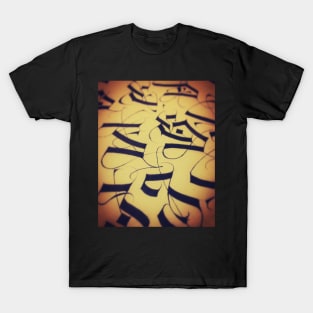 Alphabet calligraphy T-Shirt